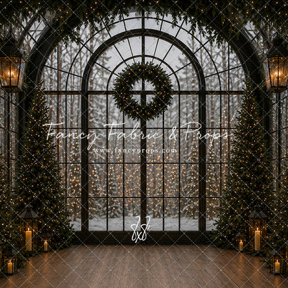 Evening Christmas Window - with Sweep Option