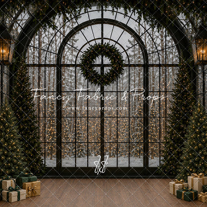 Moody Holiday Window View - with Sweep Option