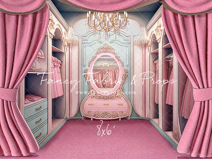 Elegant Armoire - Pink Floor Option - With Sweep Option