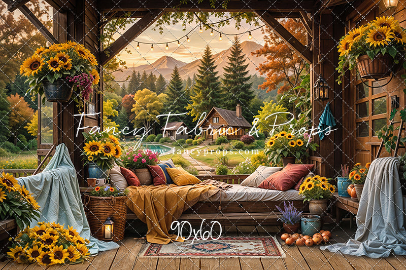 Autumn Sunflower Hideaway - With Sweep Option