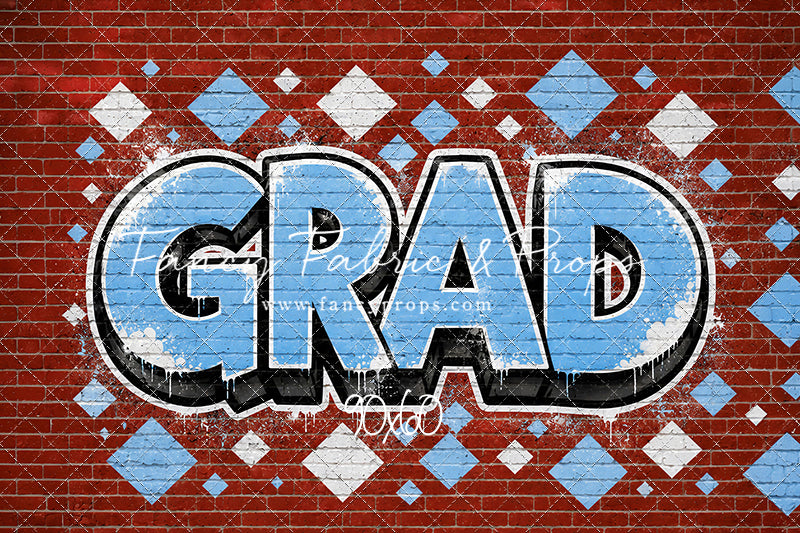 Baby Blue & White Grad - With Sweep Option
