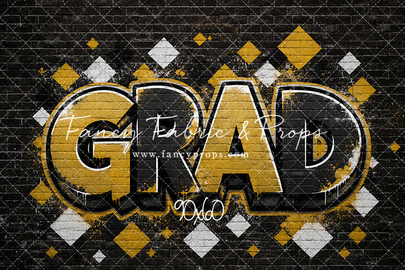 Black & Gold Grad - With Sweep Option