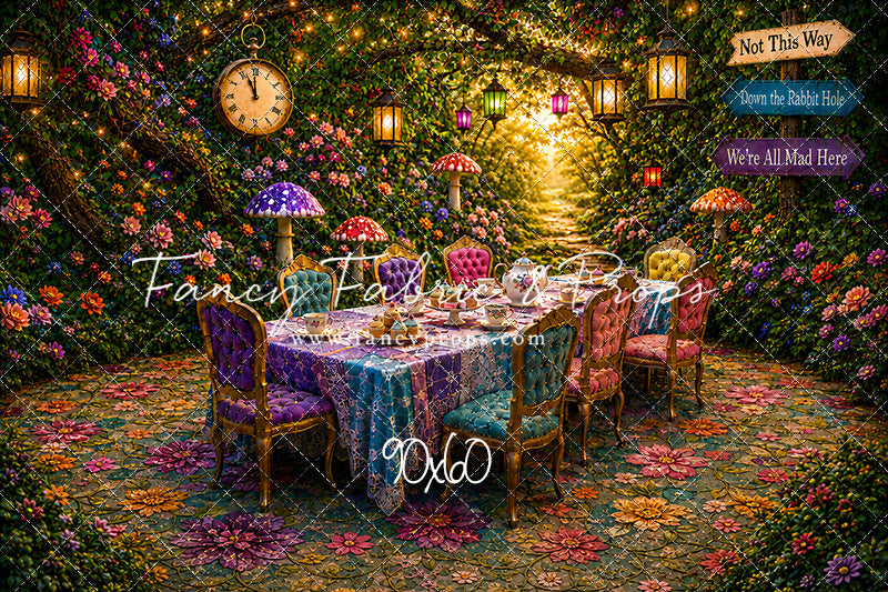 Blooming Garden Tea Party - With Sweep Option