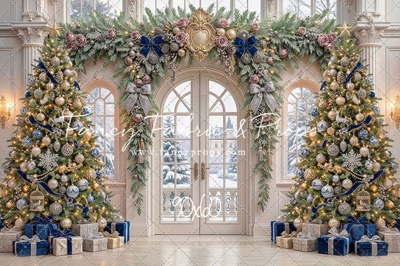 Blue Christmas Foyer - with Sweep Option