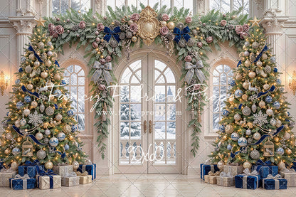 Blue Christmas Foyer - with Sweep Option