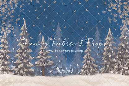 Blue Snowy Sky - with Sweep Option