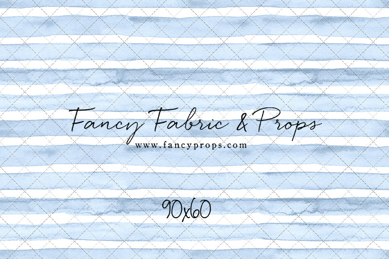Blue Watercolor Stripes