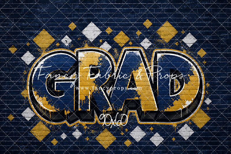 Blue & Gold Grad - With Sweep Option