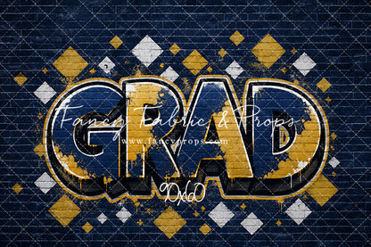 Blue & Gold Grad - With Sweep Option