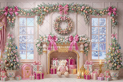 Blush Holiday Hearth - with Sweep Option