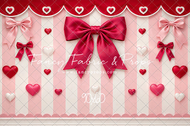 Bow Tied Valentine Wall - With Sweep Option