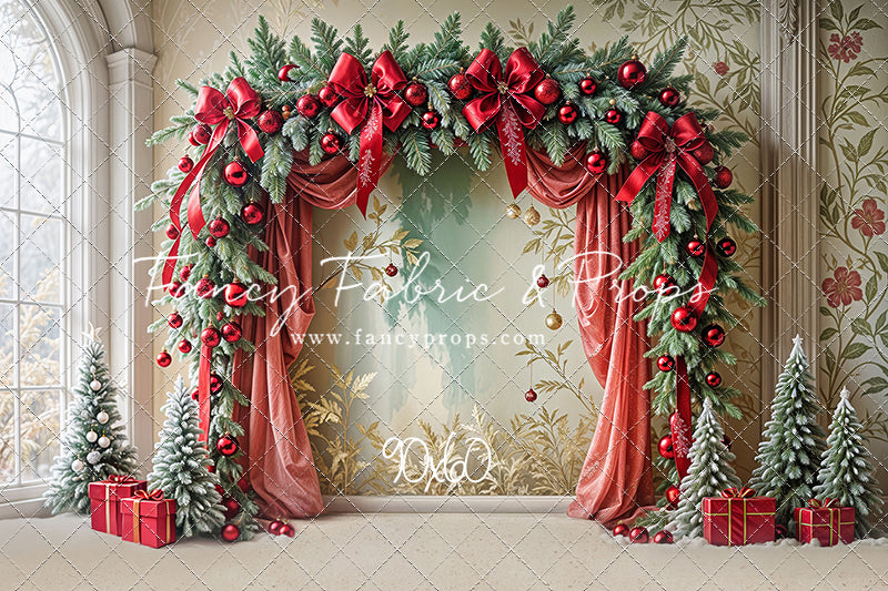 Bowtied Vintage Christmas - with Sweep Option