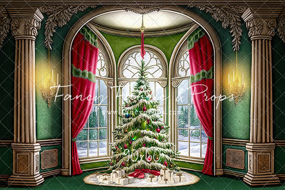 Cathedral Christmas - Green Carpet Option - with Sweep Option