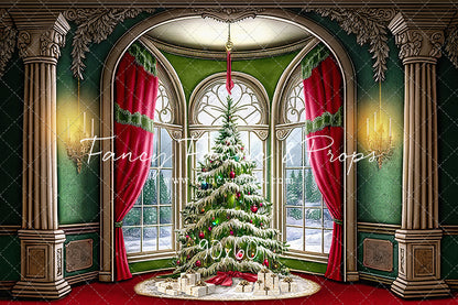 Cathedral Christmas - Red Carpet Option - with Sweep Option