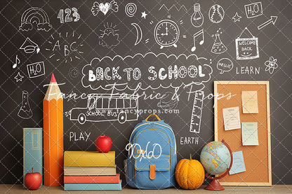Chalkboard Classroom - With Sweep Option