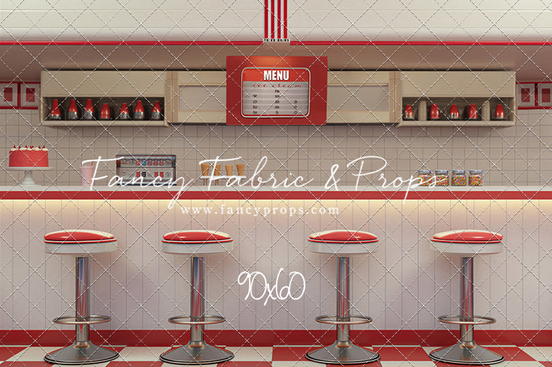 Cherry Cream Diner - With Sweep Option