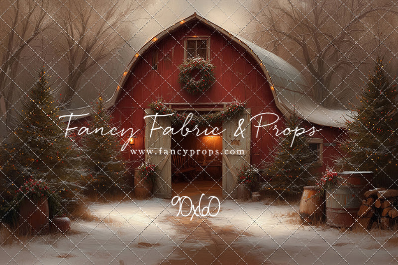 Christmas Barn Glow - with Sweep Option