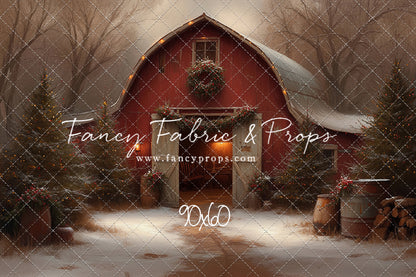 Christmas Barn Glow - with Sweep Option