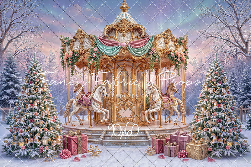 Christmas Carnation Carousel - With Sweep Option