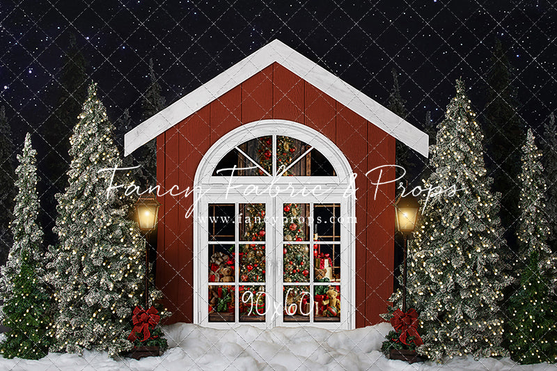 Christmas Cottage 2pc Mini Room