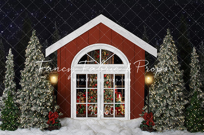 Christmas Cottage 2pc Mini Room