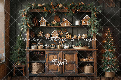 Christmas Kitchen Charm - With Sweep Option
