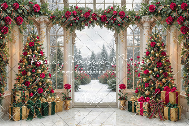 Christmas Rose Gala - with Sweep Option
