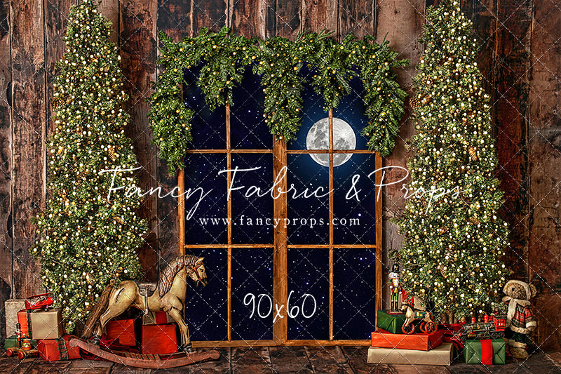 Classic Rustic Window With Trees