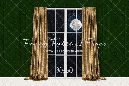 Classy Gold & Greens Window