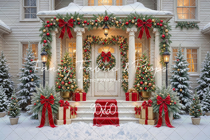Cozy Christmas Entry - With Sweep Option