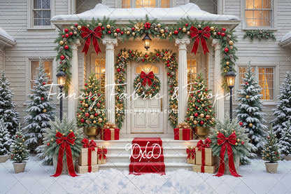 Cozy Christmas Entry - With Sweep Option