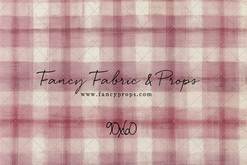 Cranberry Plaid - With Sweep Option