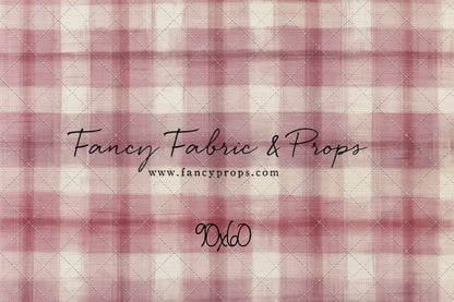 Cranberry Plaid - With Sweep Option
