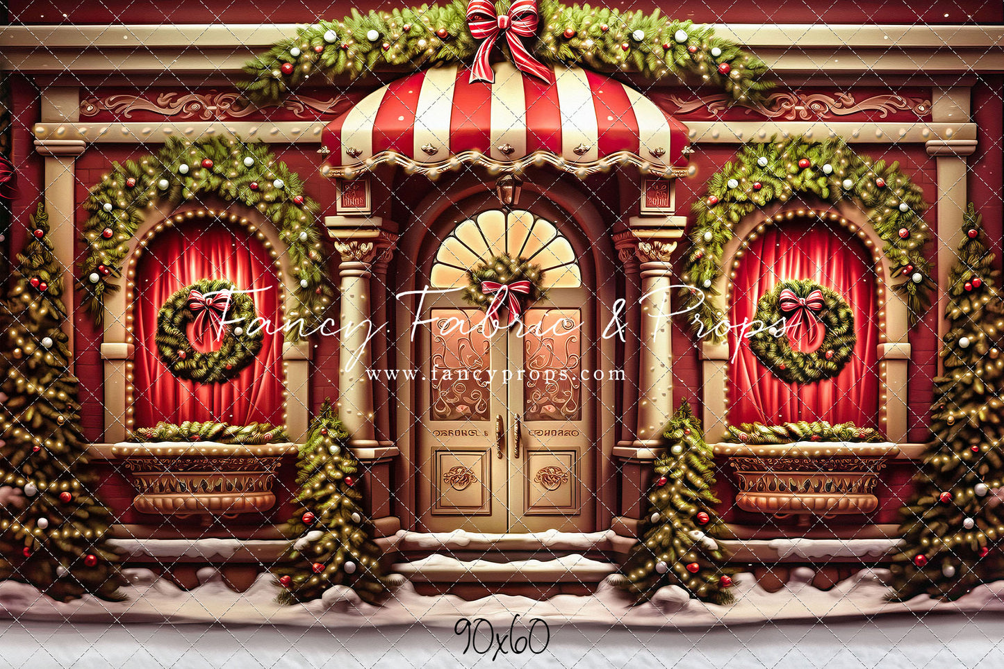 Crimson & Gilt Christmas Emporium - with Sweep Option