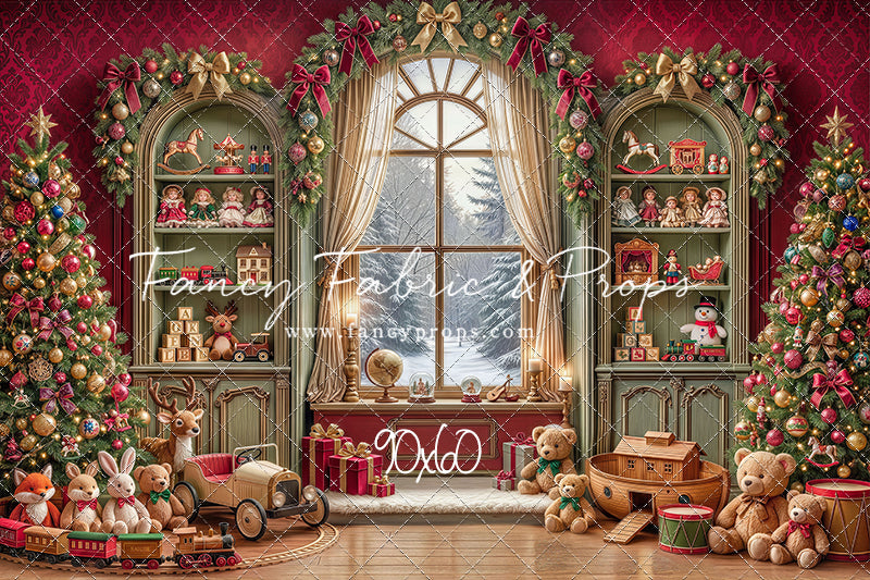 Darling Damask Christmas - with Sweep Option