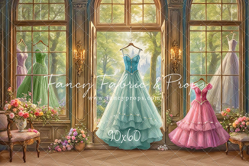 Dress of Royal Wishes- Wood Floor - With Sweep Option
