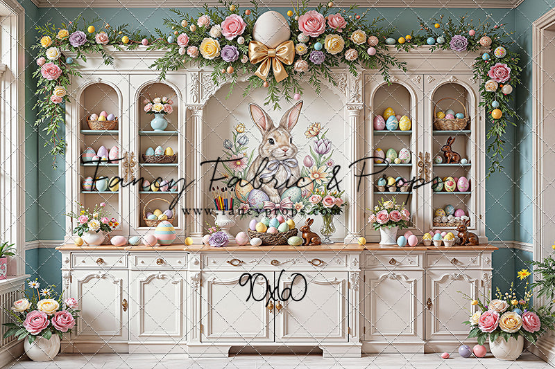 Easter Cupboard - White Floor - With Sweep Option