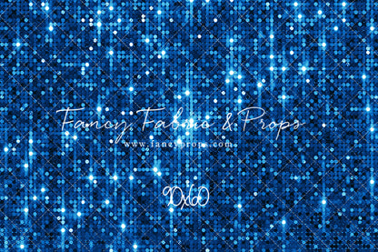 Electric Blue Glitz - With Solid Floor Sweep Option