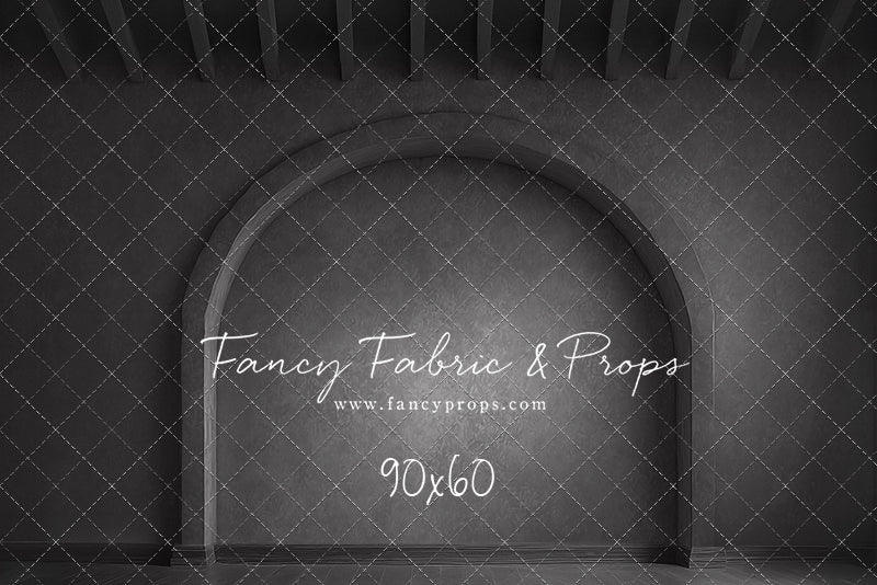 Elegant Charcoal Alcove - Wood Floor - With Sweep Option