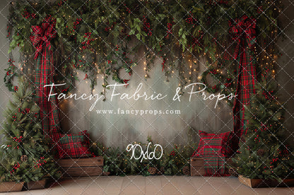 Evergreen Tartan Nook - With Sweep Option