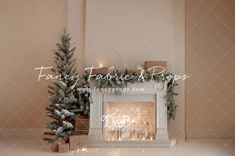 Evergreen & Ivory Mantle - With Sweep Option