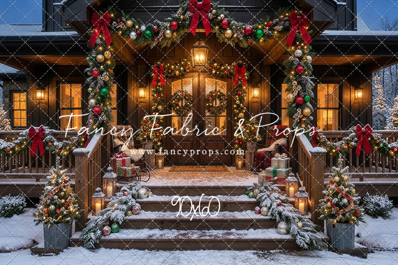Festive Front Porch - With Sweep Option