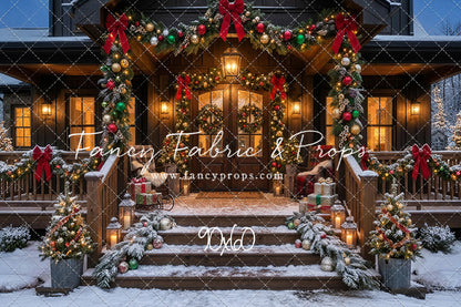 Festive Front Porch - With Sweep Option