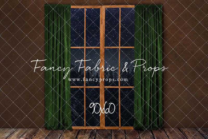 Fireside Evergreen Window