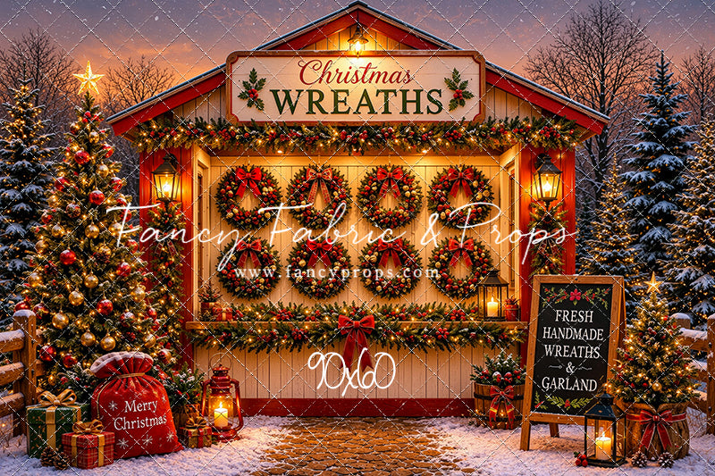 Freshly Made Wreath Station - with Sweep Option