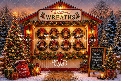 Freshly Made Wreath Station - with Sweep Option