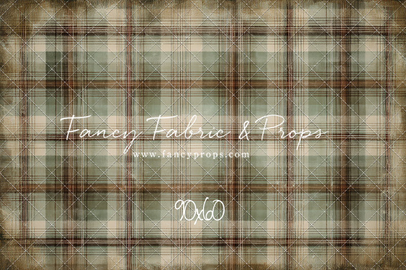 Frosted Plaid Spruce - With Sweep Option