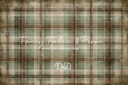 Frosted Plaid Spruce - With Sweep Option