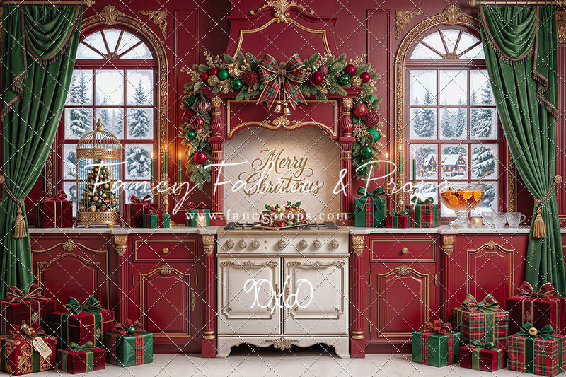 Gilded Cranberry Kitchen - With Sweep Option