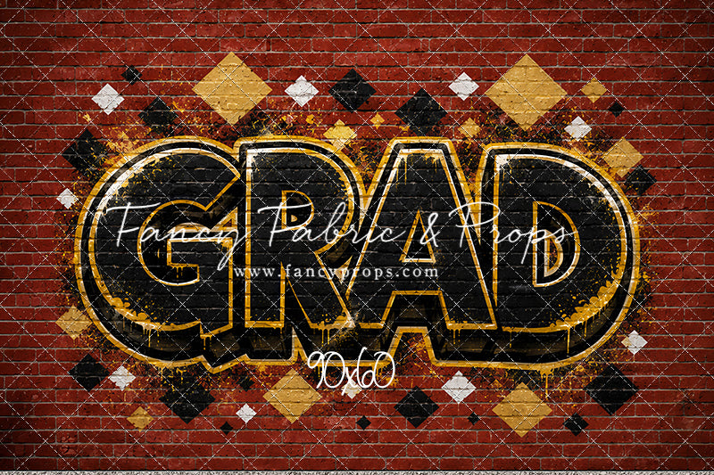 Gold & Black Grad - With Sweep Option